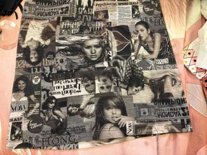 Newspaper Print Mini Skirt