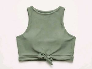 🎀Tie-Front Sleeveless Crop Top