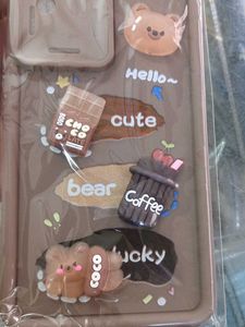 Cute Phone Case - Brown Bear &amp; Coffee DesignVIVO V
