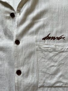 Original Zara White Half Sleeve Shirt