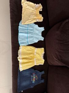 Baby Girls Dresses & Overalls Set