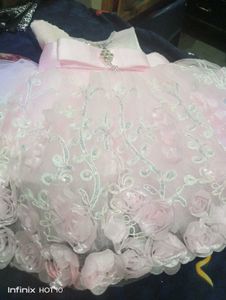 Pink Flower Girl Dress