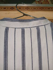 Recap Women's Striped Tie Neck Top || Size L