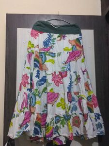 Floral maxi skirt (SIZE L TO XXL)