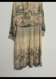 Elegant Floral Print Midi Dress
