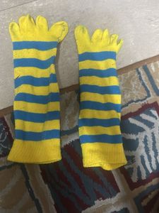 Fun Striped Toe Socks