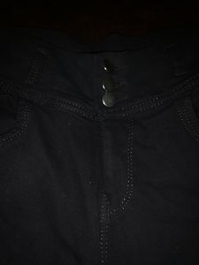 Mid Rise Black Jeans