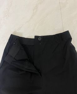 Korean Black Wide-Leg Trousers