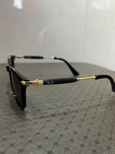 Rayban copy unisex aviator black sunglass
