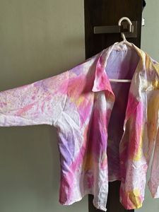 Tie-Dye Button-Up Shirt