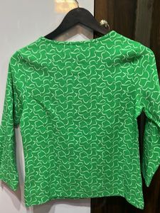 Allen Solly Green Printed Top