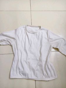 White Long Sleeve Top