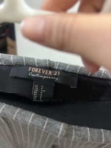Forever 21 Pinstripe Slim Fit Pants