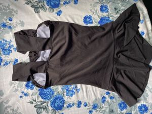 Chic Brown Ruffled Swimsuit