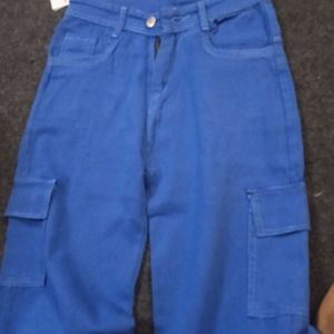Blue Cargo Pants