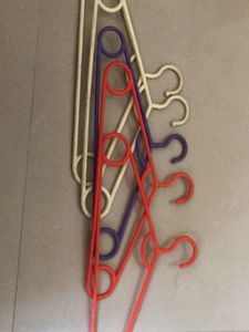 Set of 5 Colorful Plastic Hangers
