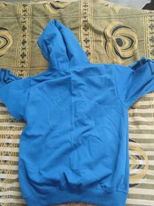 Blue "WHY" Graphic Hoodie