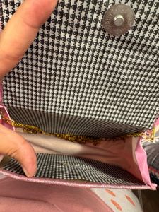 Sparkly Pink Chain Handbag