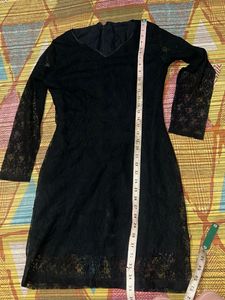 Elegant Black Lace Dress