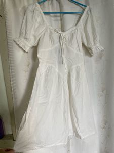 white mini dress