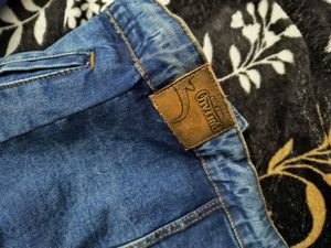 Men Blue Denim Jacket L size