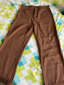 Stylish Brown Wide-Leg Pants