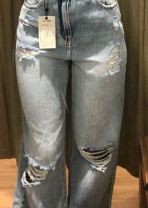 Ripped Denim Pants