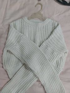 Cropped Knit Sweater