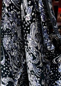 Elegant Black brasso boutique saree.