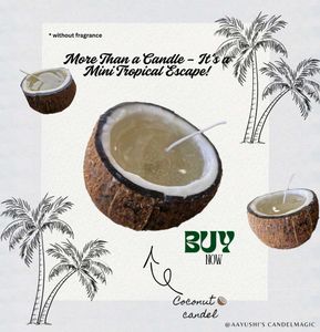 Pure Coconut Candle – Natural & Minimalist Glow