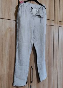 Marks & Spencer Linen Tapered Trousers