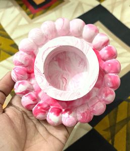 Bubble coaster with T light holder set