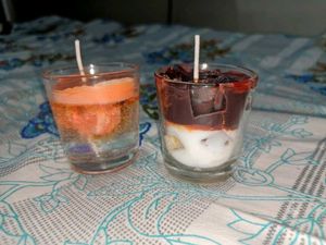 Set of 4 Decorative Scented Jar Candles