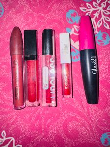 5 Assorted Lip Gloss &amp; Mascara Set
