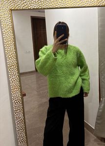Lime Green Loose fit Jumper