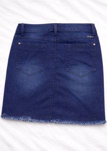 Blue Denim Mini Skirt