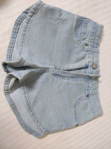Light Wash Denim Shorts