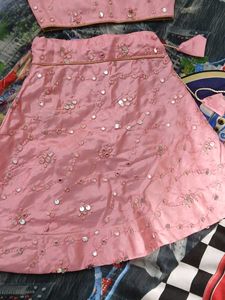 Sparkling Pink Lehenga Choli Set