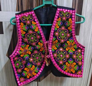 Black Kutchi Mirror Work Koti*