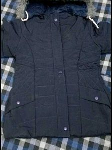 Cozy Navy Blue Winter Parka