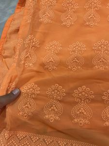 georgette embroidered kurta