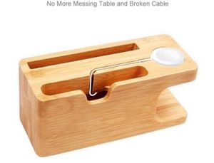 Wooden Phone &amp; Watch Charging Stand