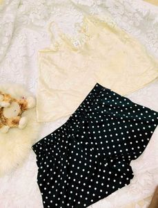 Cute Polka Dot Pajama Set