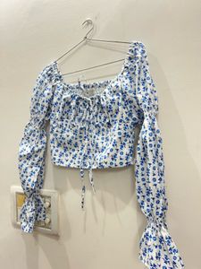 Cute Floral Print Crop top