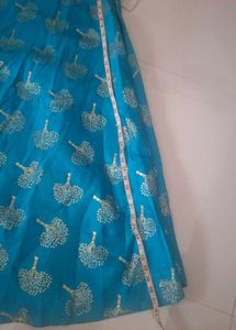 Diwali Special Beautiful Sea Green Ethnic Skirt