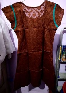 Elegant Brown Embroidered Kurta