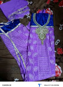 Fresh Purple Unstiched Suit