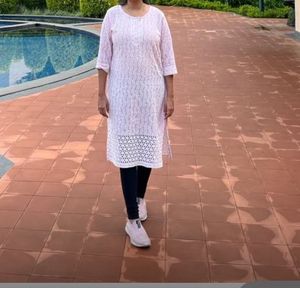 Elegant light pink Kurta