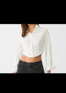 Classic White Cropped Shirt