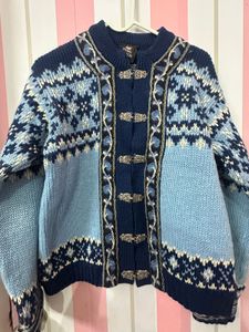 Vintage Nordic Knit Cardigan